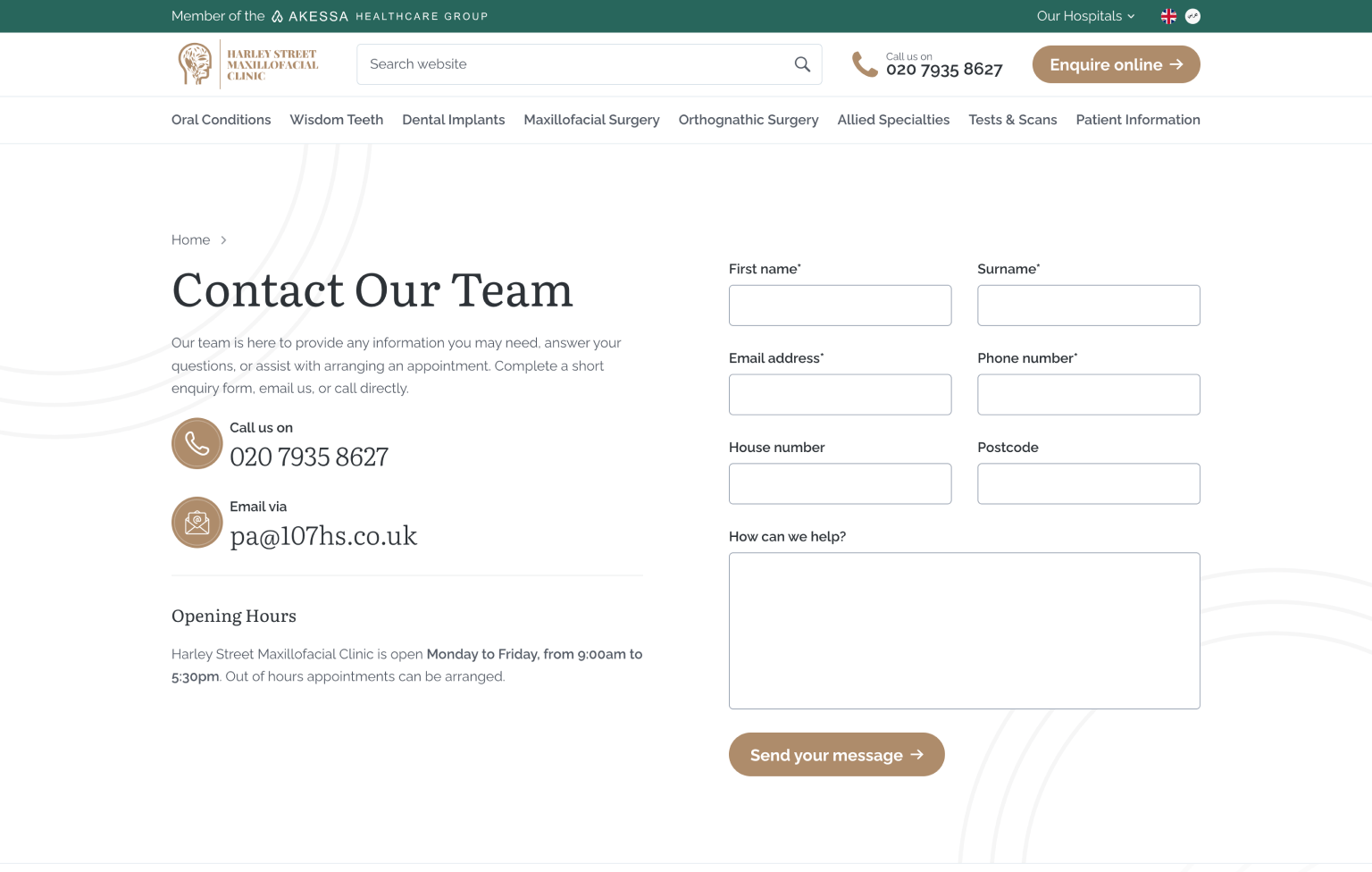 Screenshot of desktop device