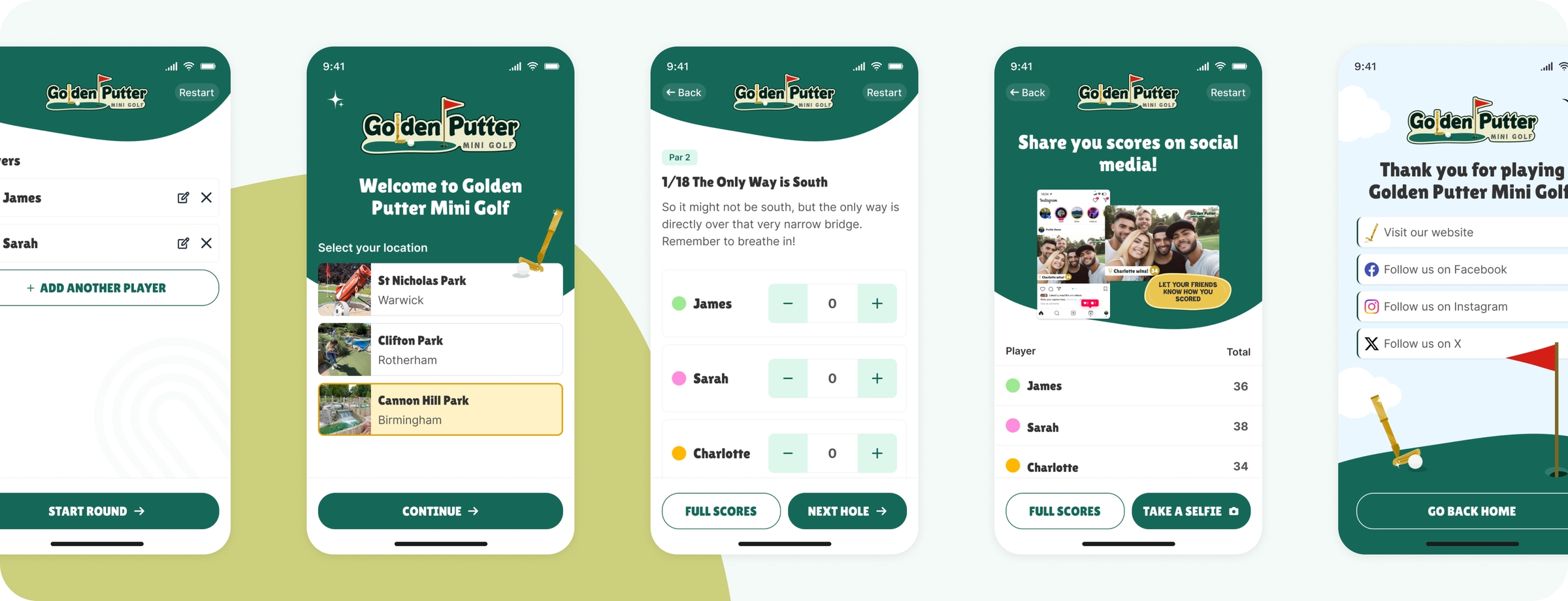 Screenshot of device