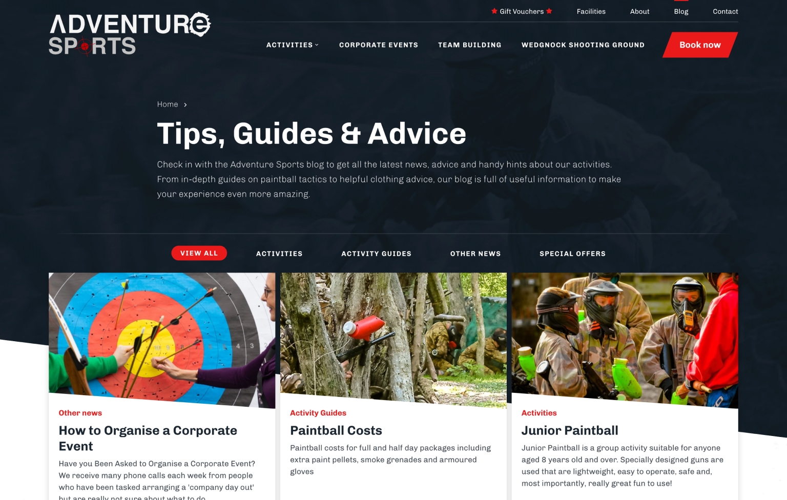 Screenshot of desktop device