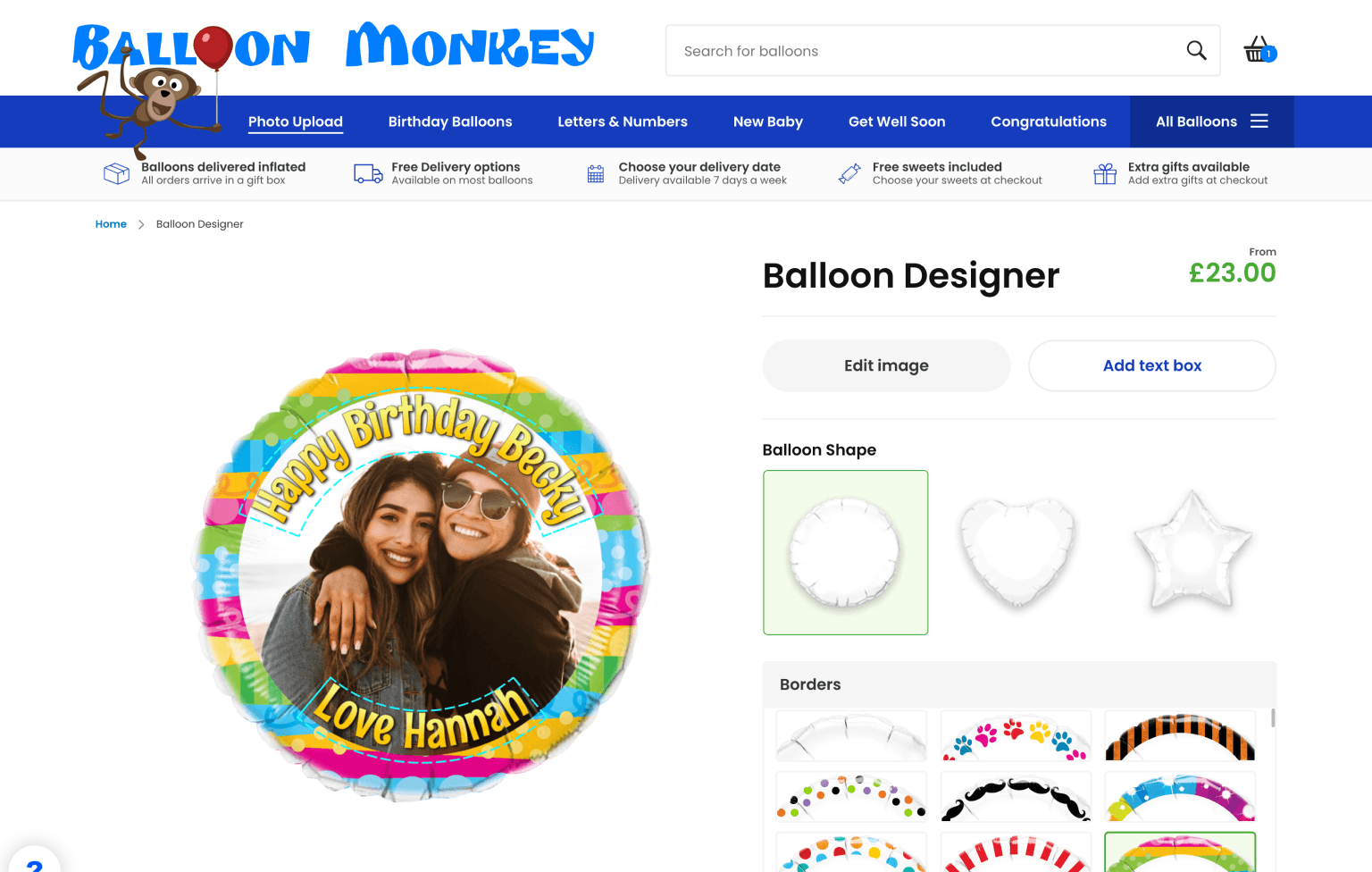 Screenshot of desktop device