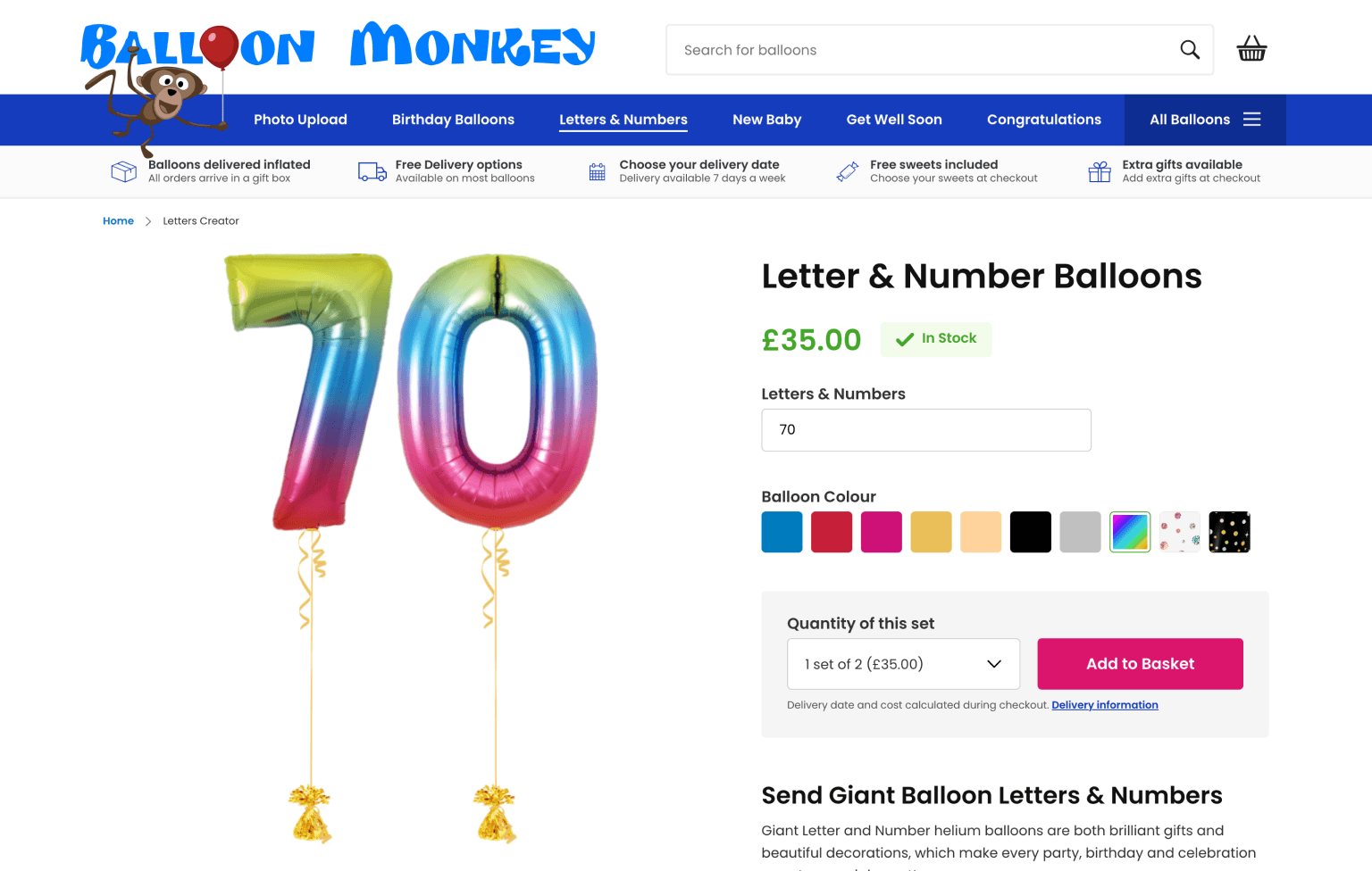 Screenshot of desktop device