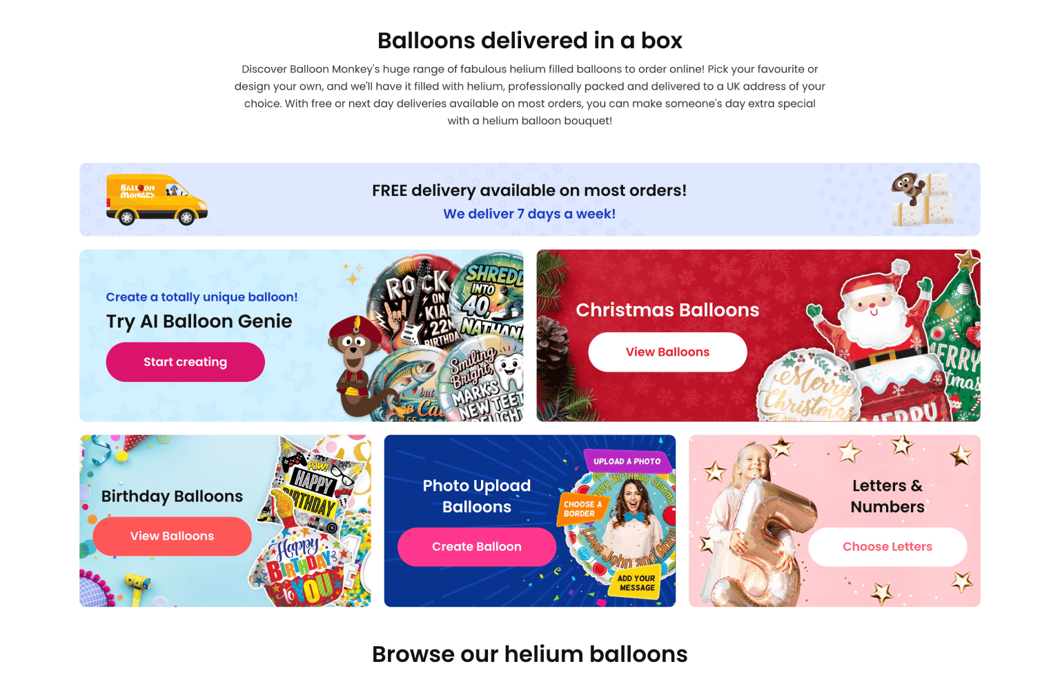 Screenshot of desktop device