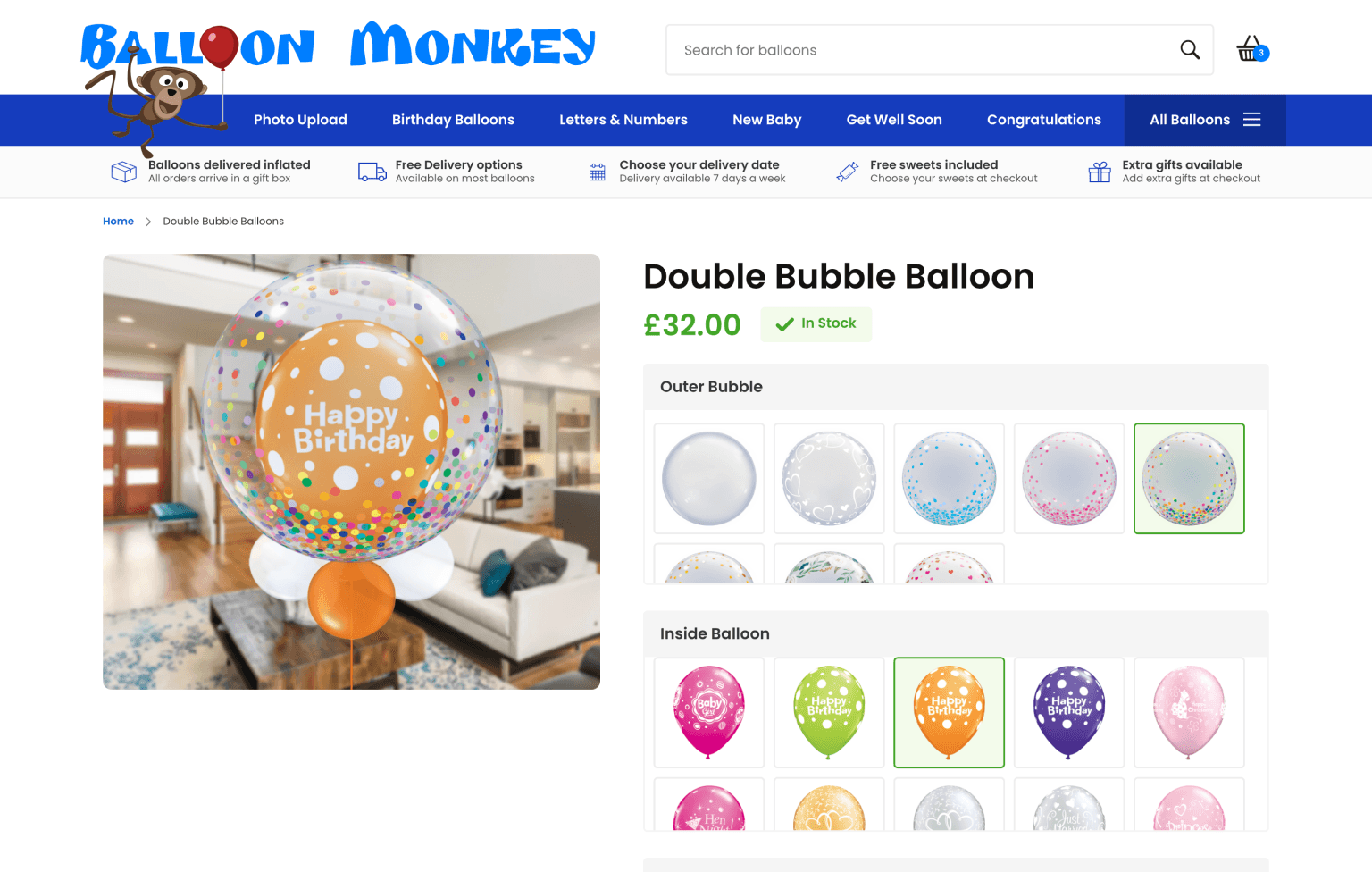 Screenshot of desktop device