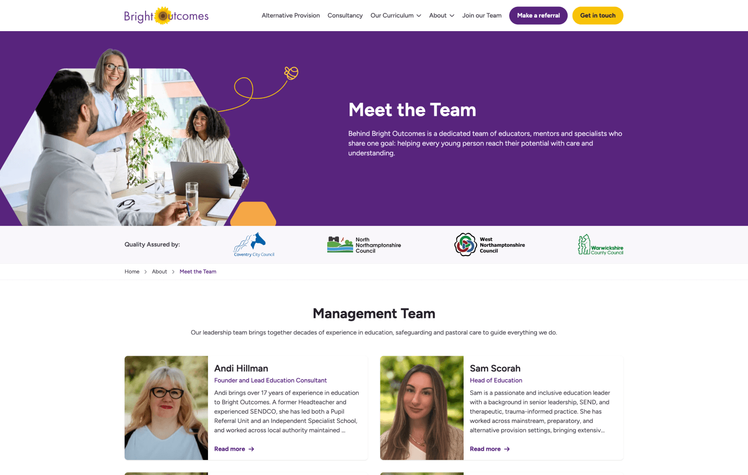 Screenshot of desktop device