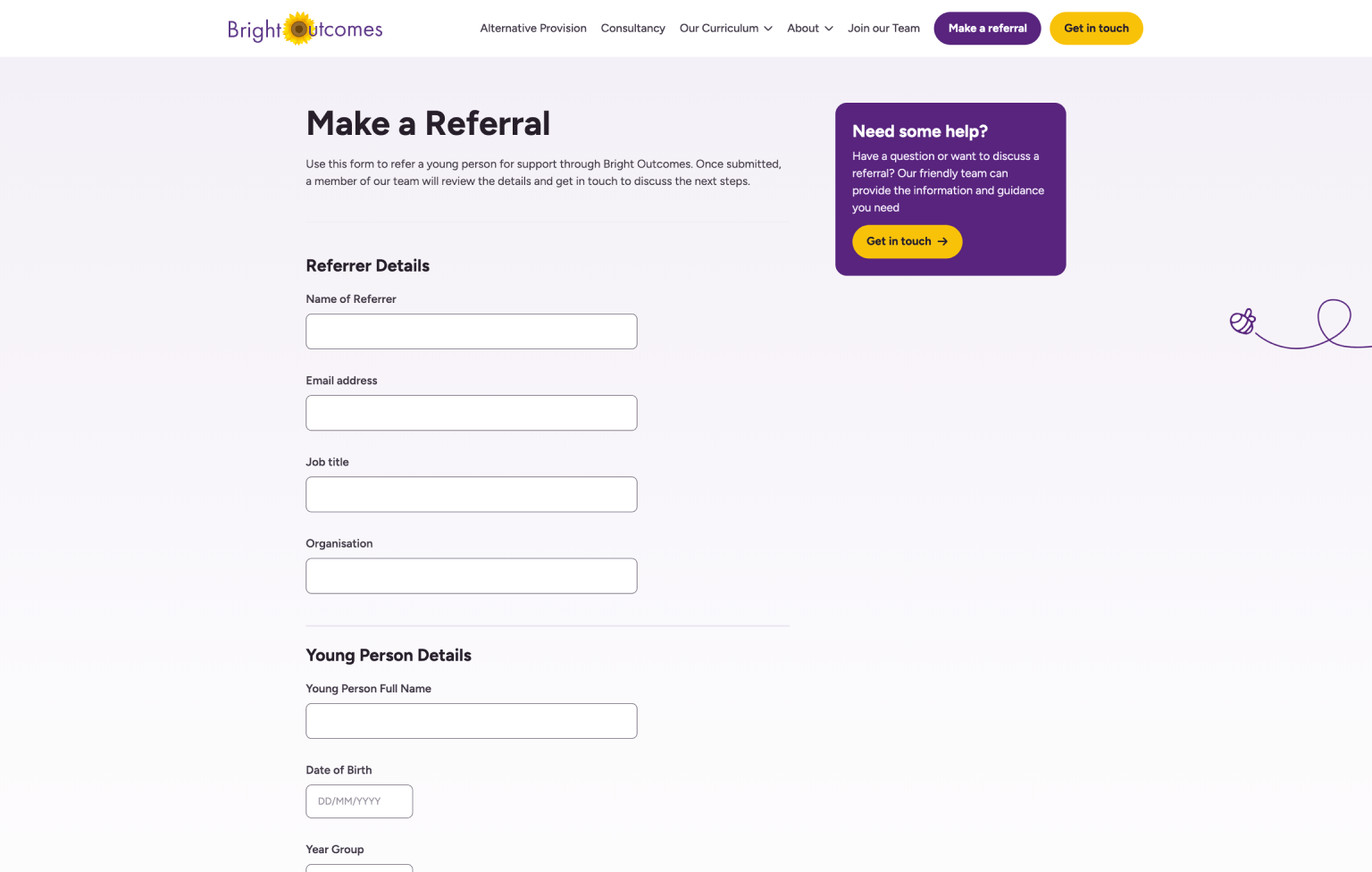 Screenshot of desktop device