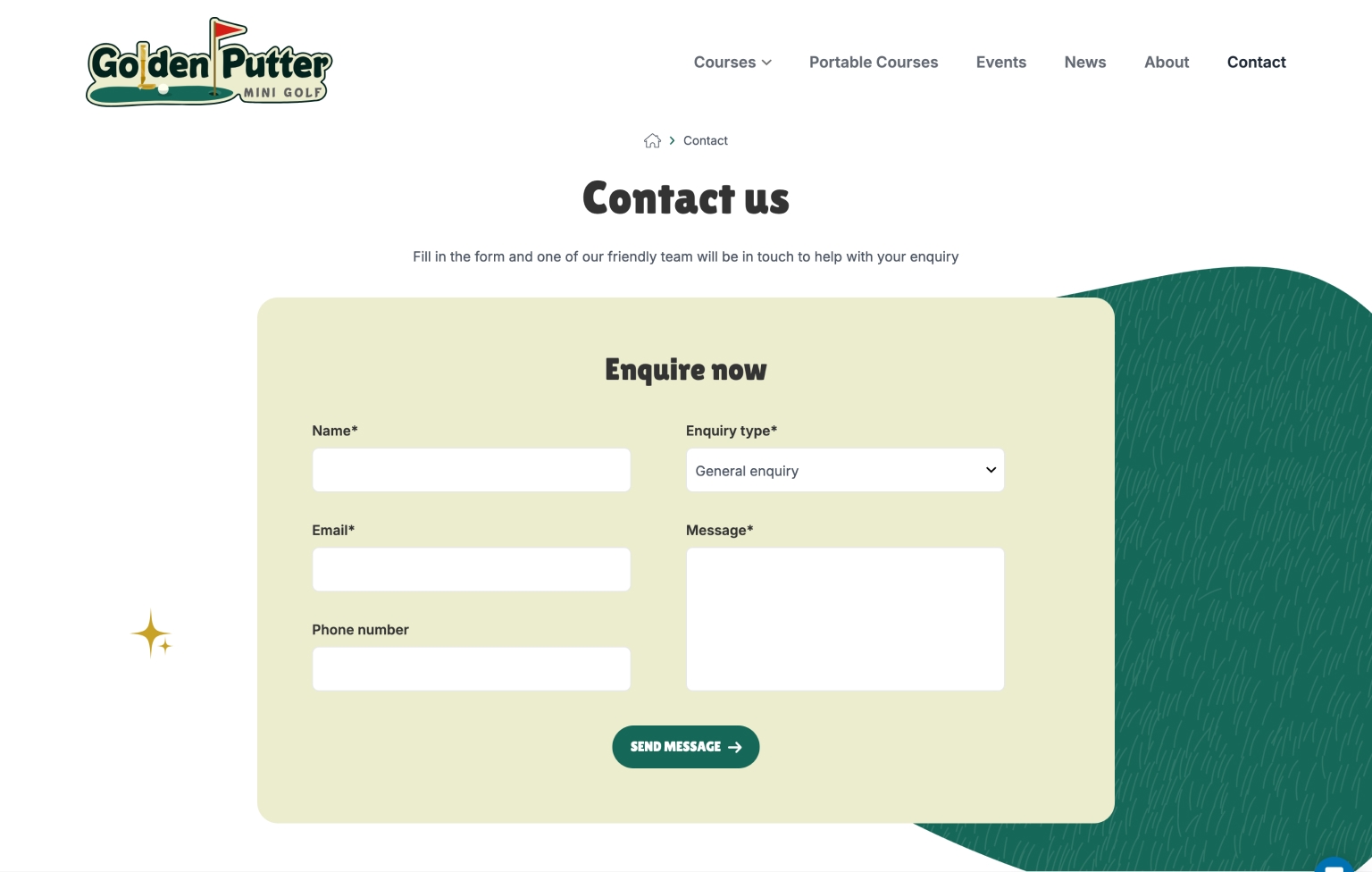 Screenshot of desktop device