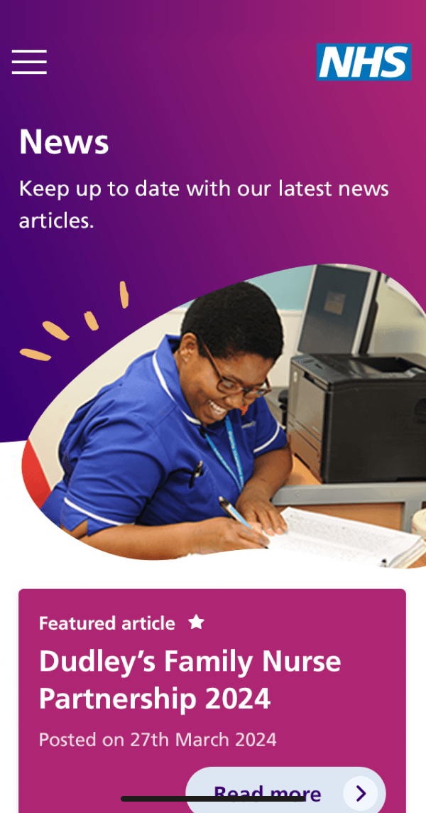 Screenshot of mobile device