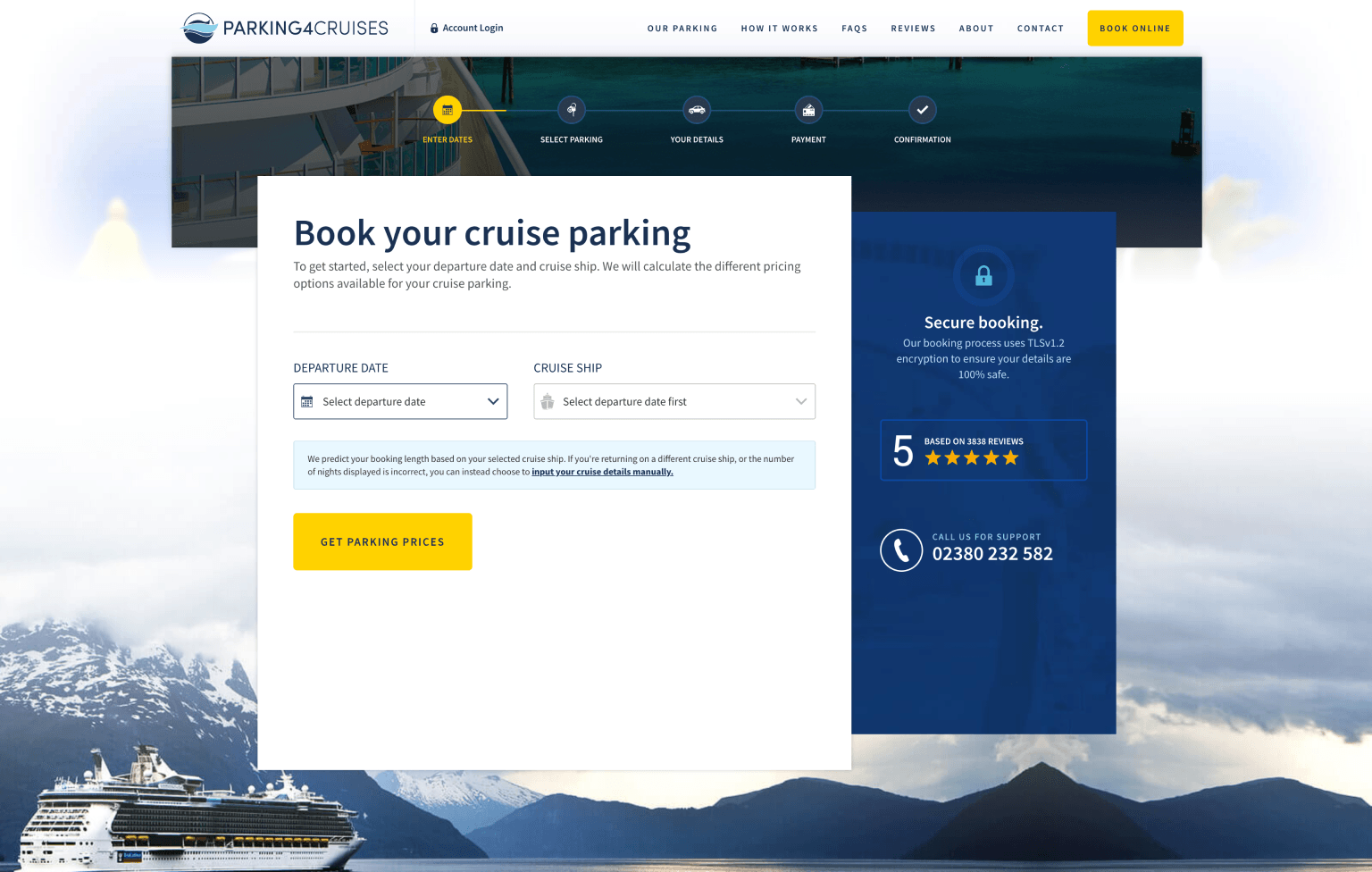 Screenshot of desktop device