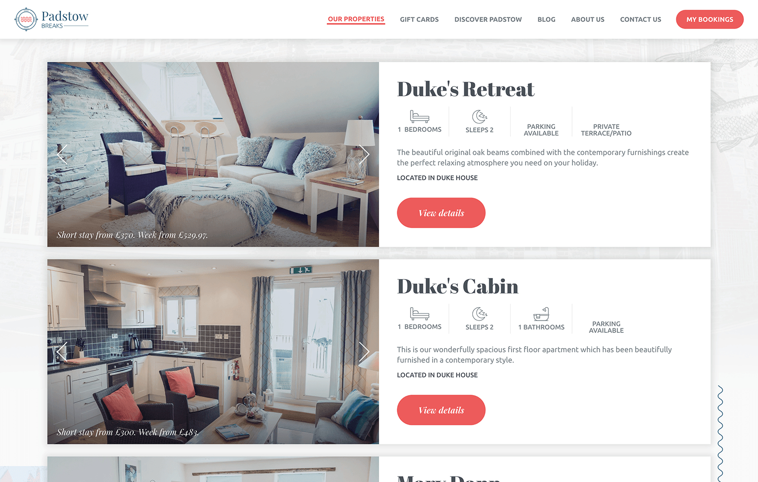 Screenshot of desktop device