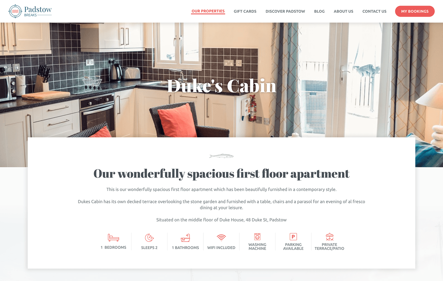 Screenshot of desktop device