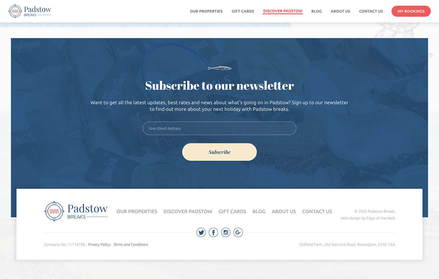 Screenshot of desktop device
