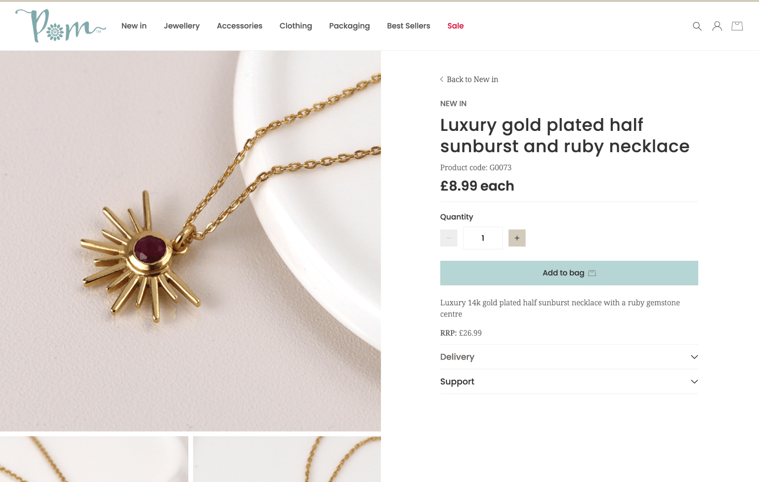 Screenshot of desktop device