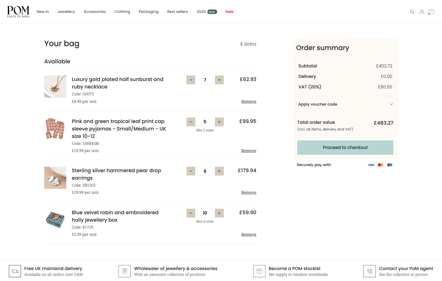 Screenshot of desktop device