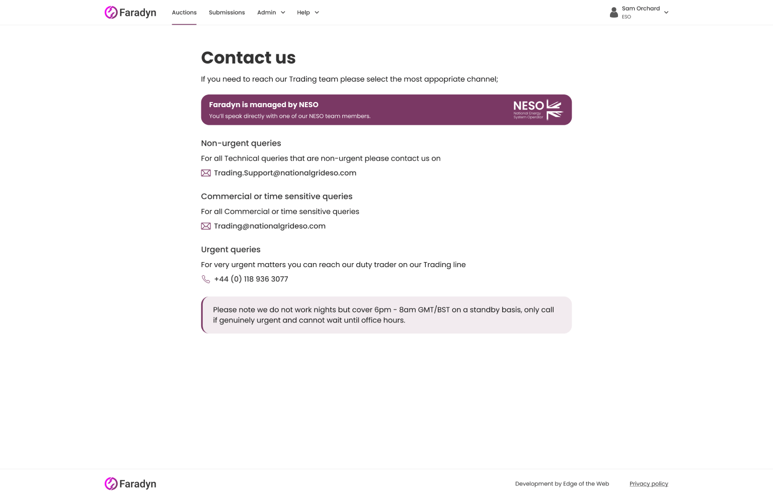 Screenshot of desktop device