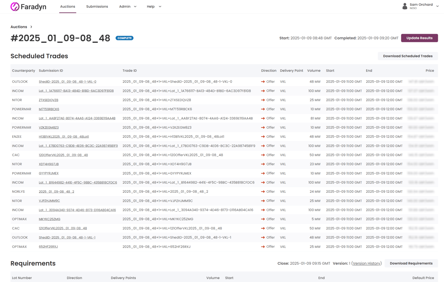 Screenshot of desktop device