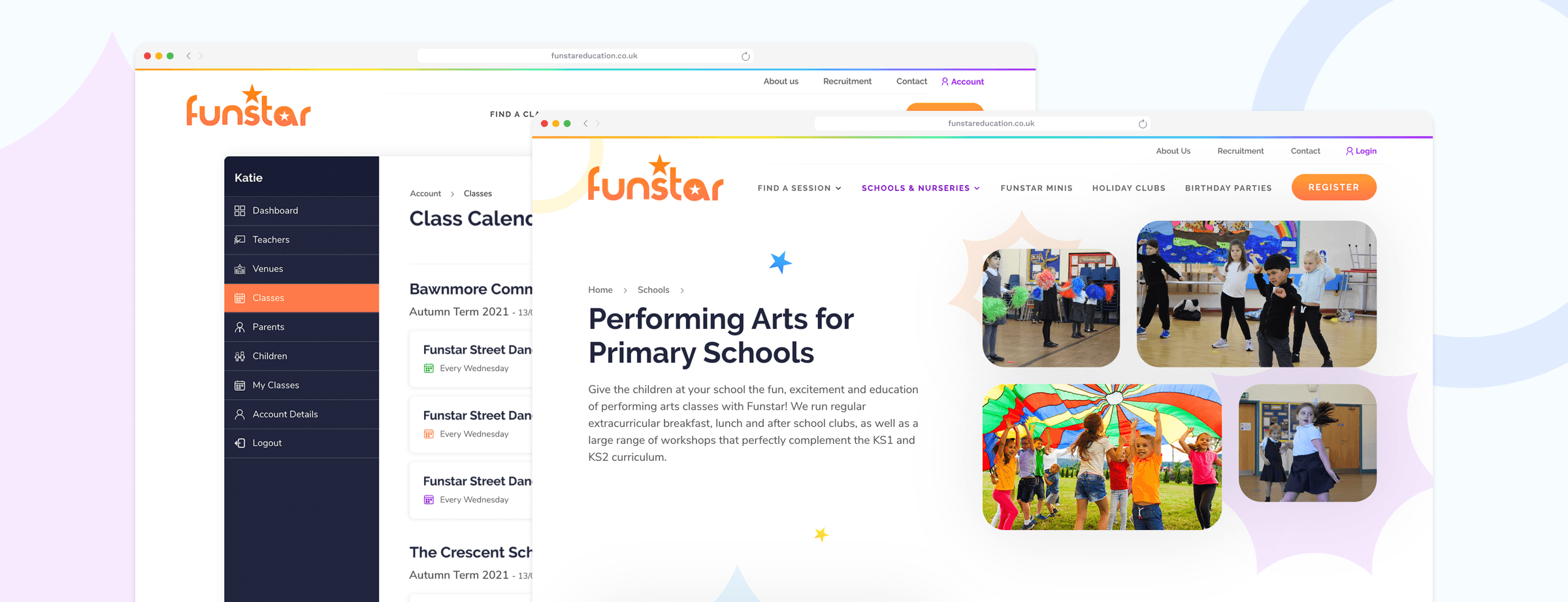 Screenshot of device