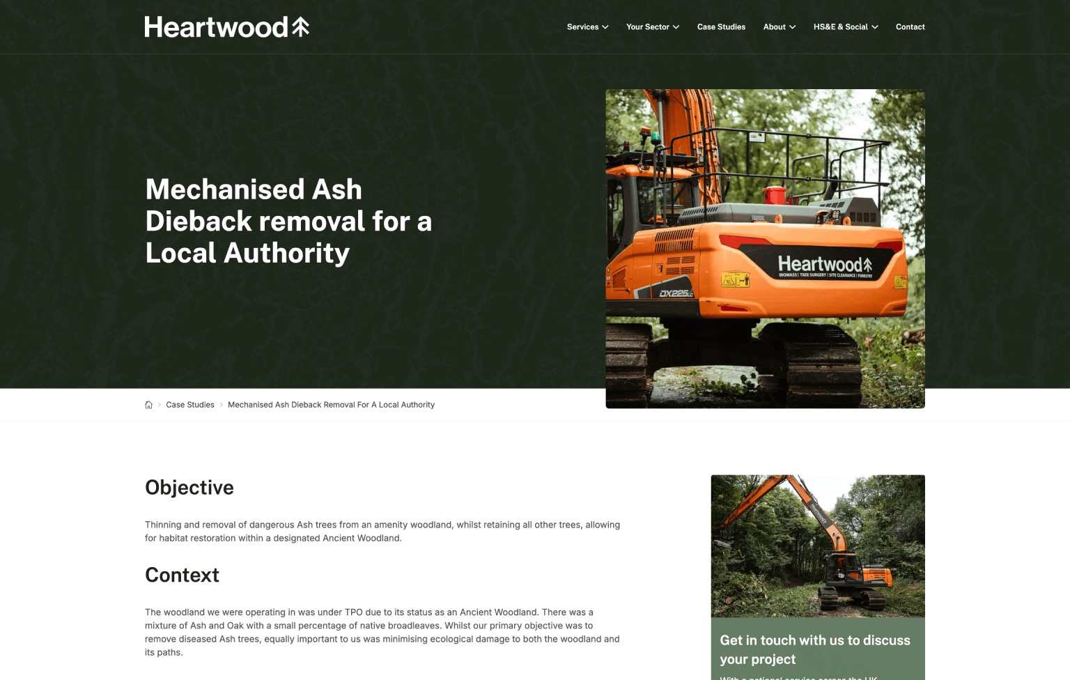 Screenshot of desktop device