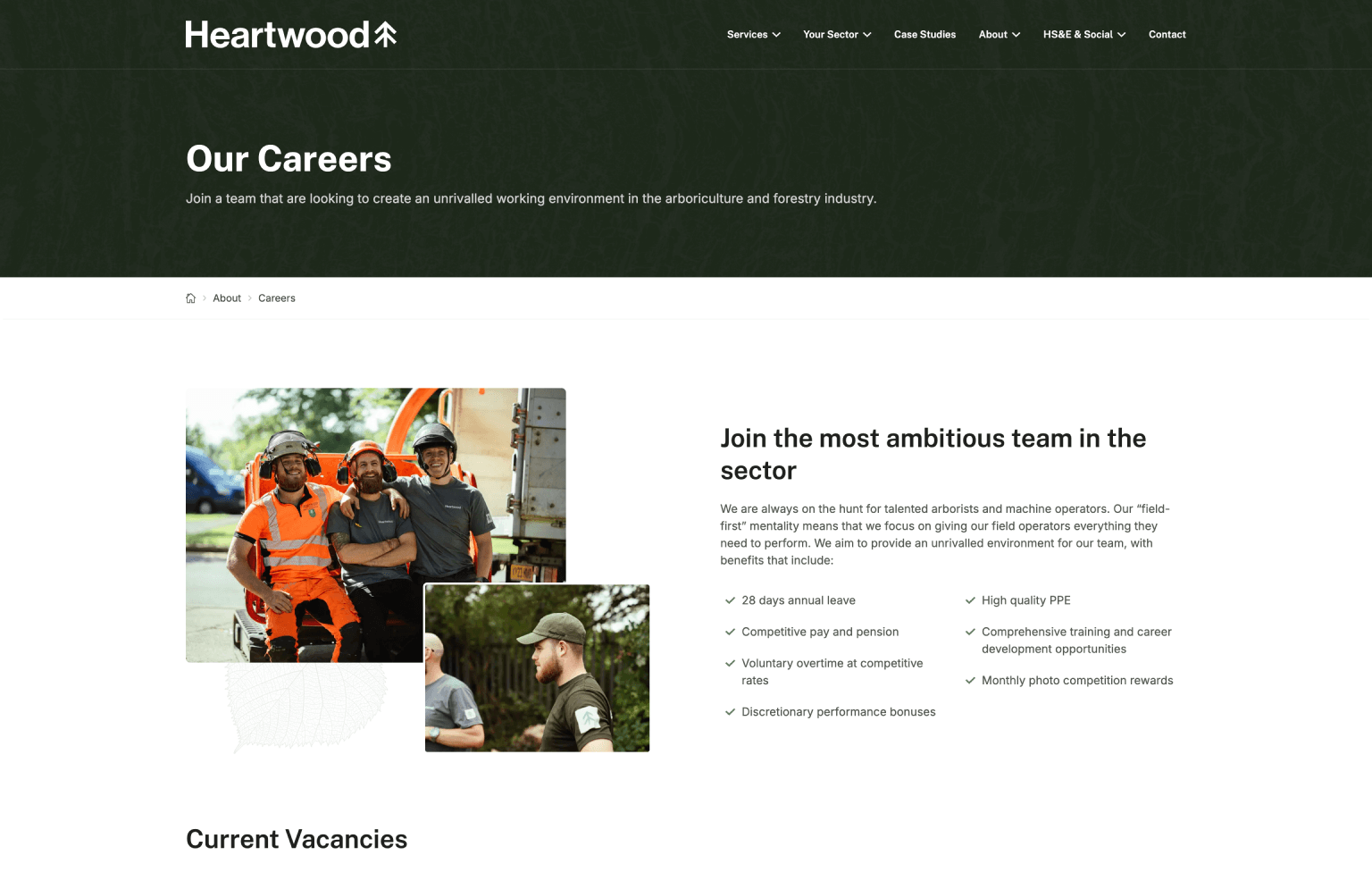 Screenshot of desktop device