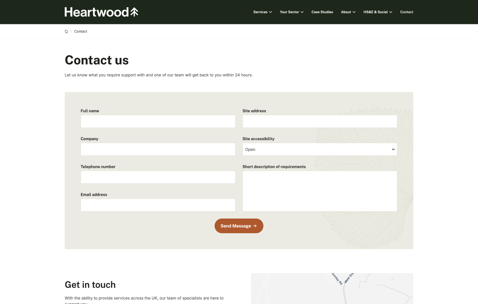 Screenshot of desktop device