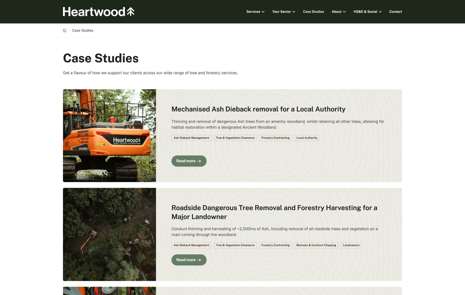 Screenshot of desktop device