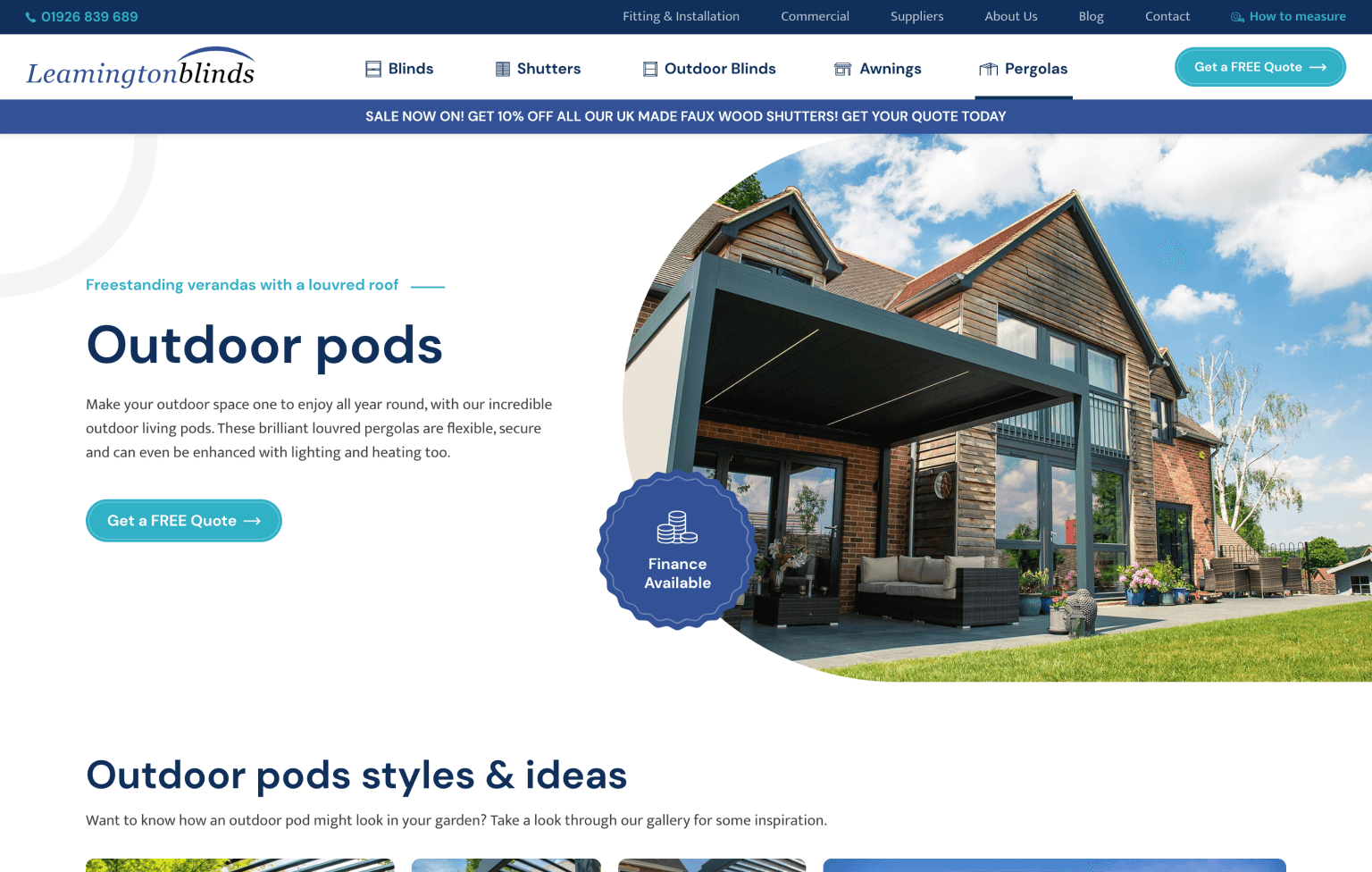 Screenshot of desktop device