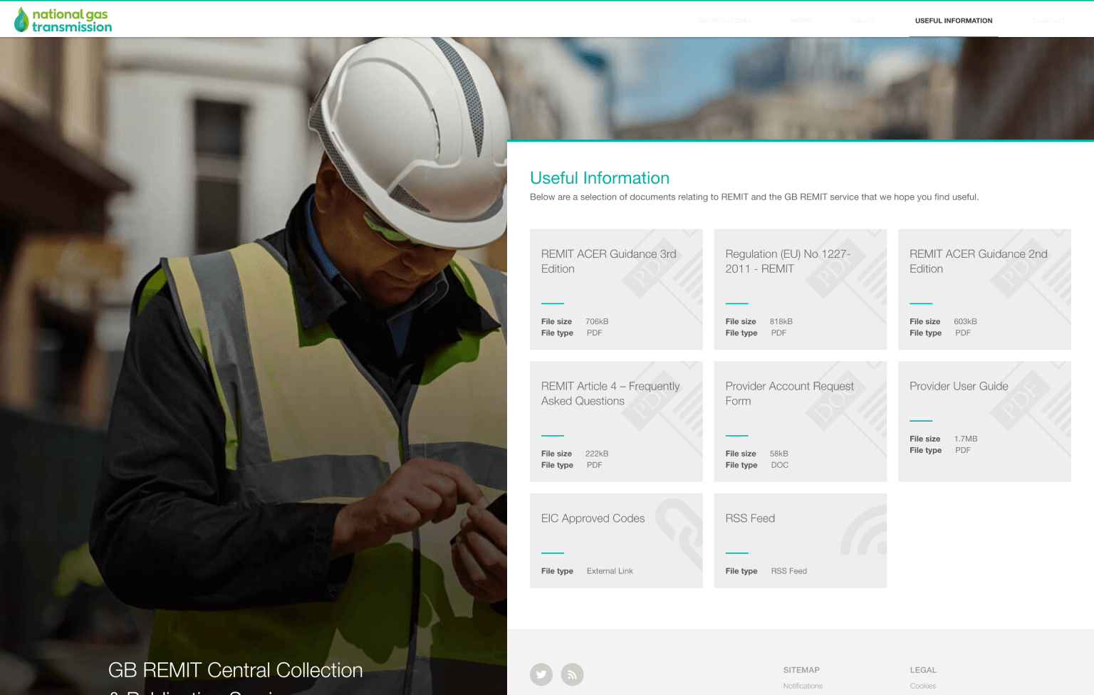 Screenshot of desktop device