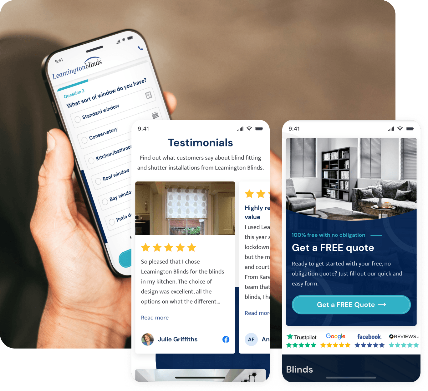 Leamington Blinds Mockup