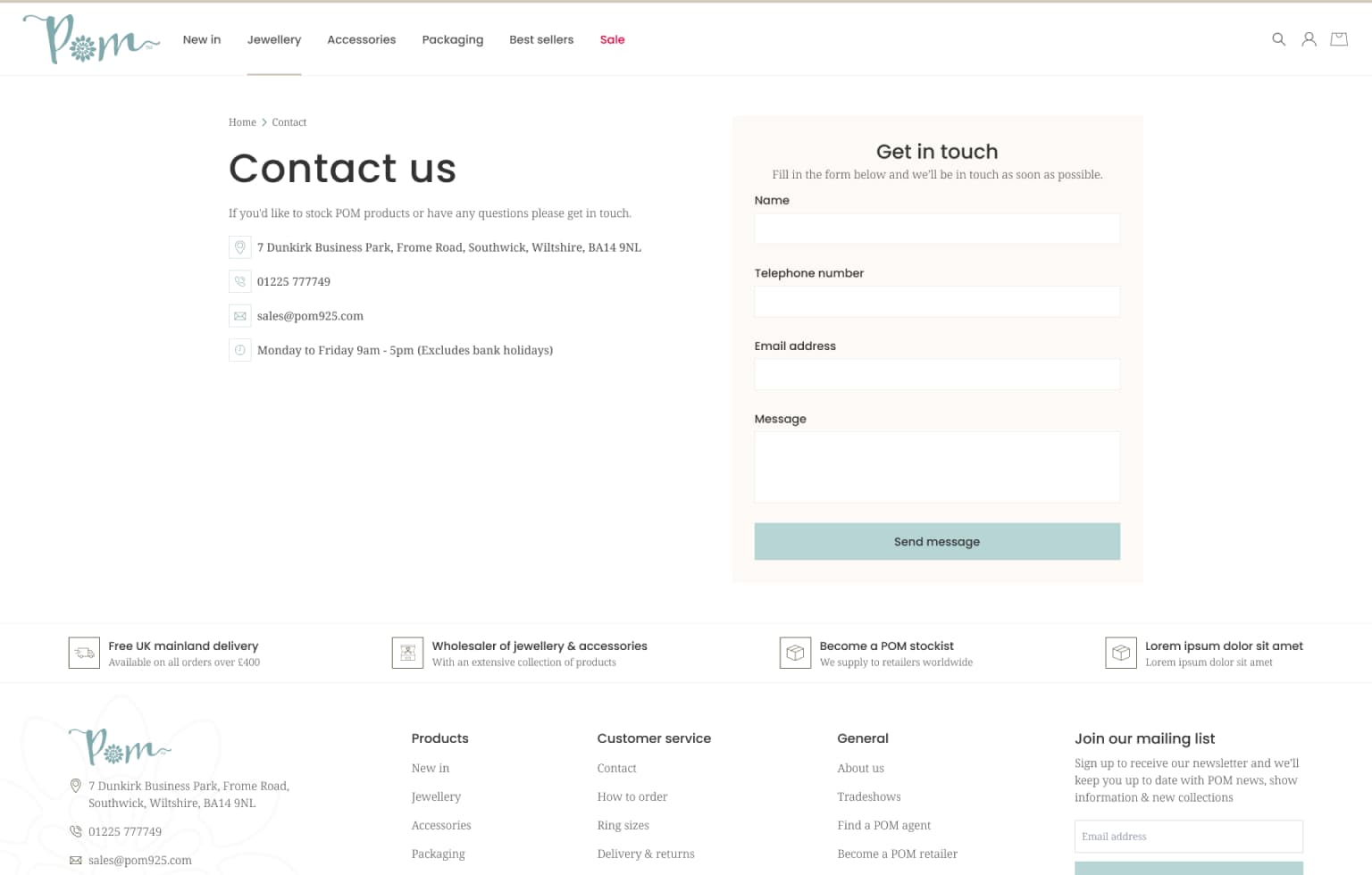 Screenshot of desktop device