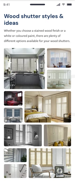 Screenshot of website