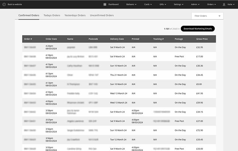 Screenshot of desktop device