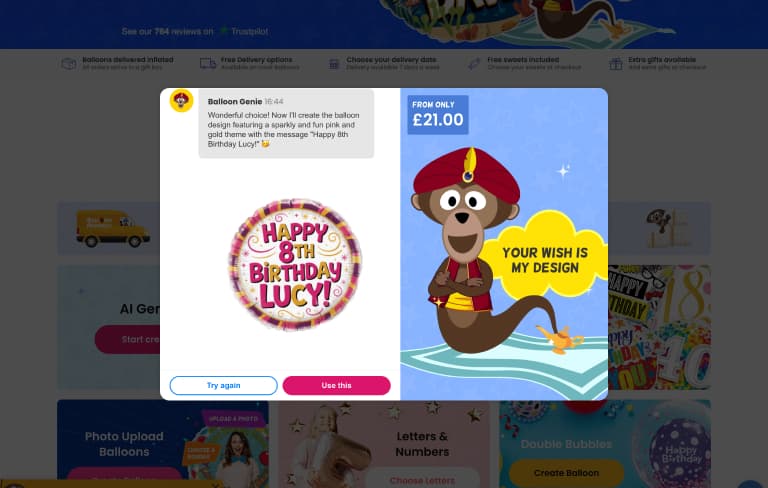 Screenshot of desktop device