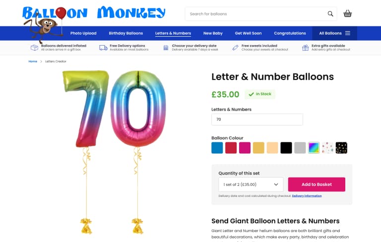 Screenshot of desktop device