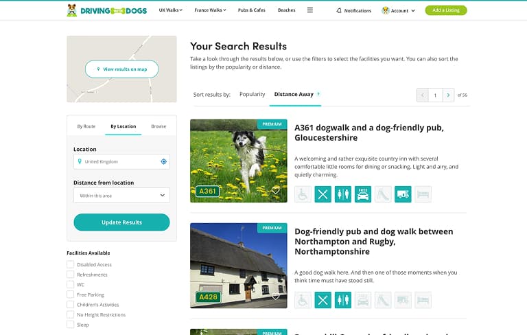 Screenshot of desktop device