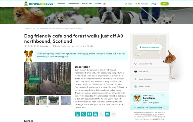 Screenshot of desktop device