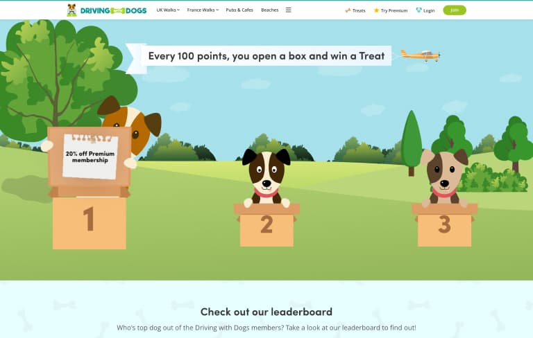 Screenshot of desktop device