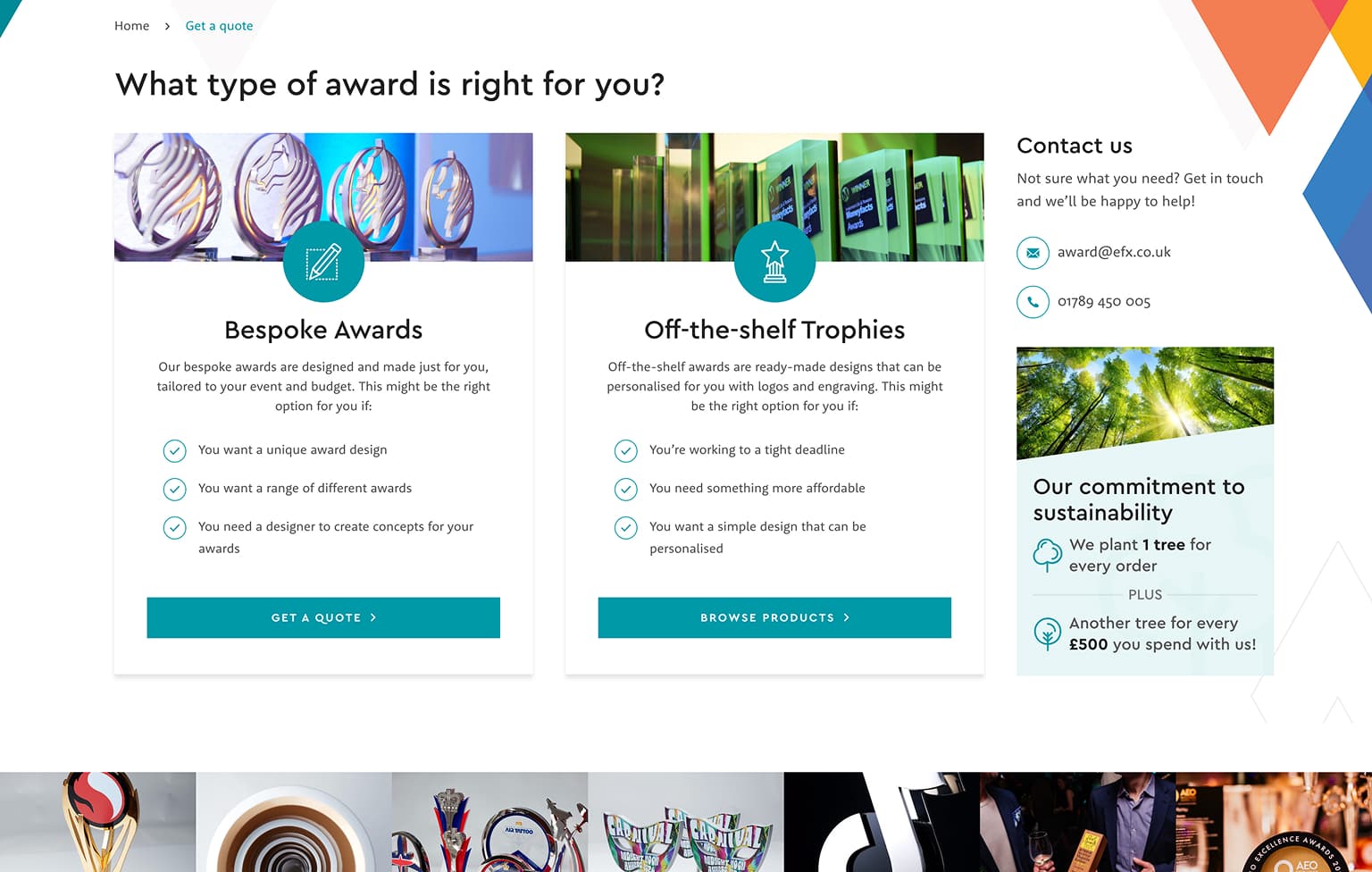 Screenshot of desktop device