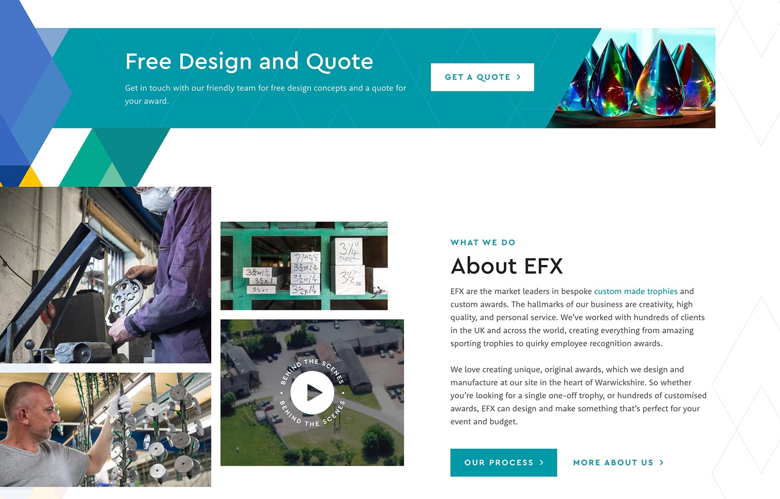 Screenshot of desktop device