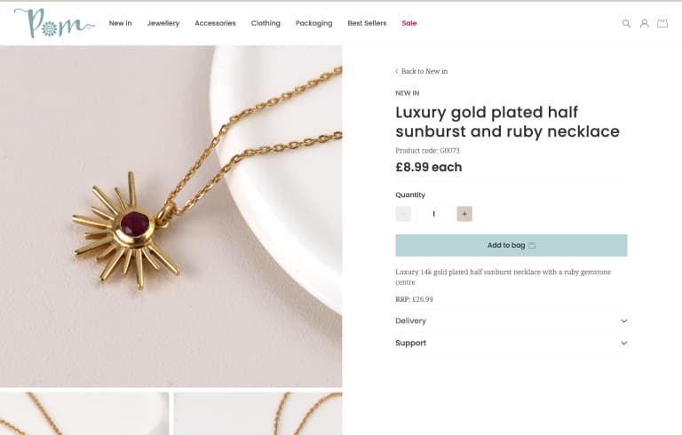 Screenshot of desktop device