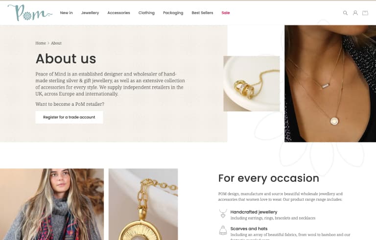 Screenshot of desktop device