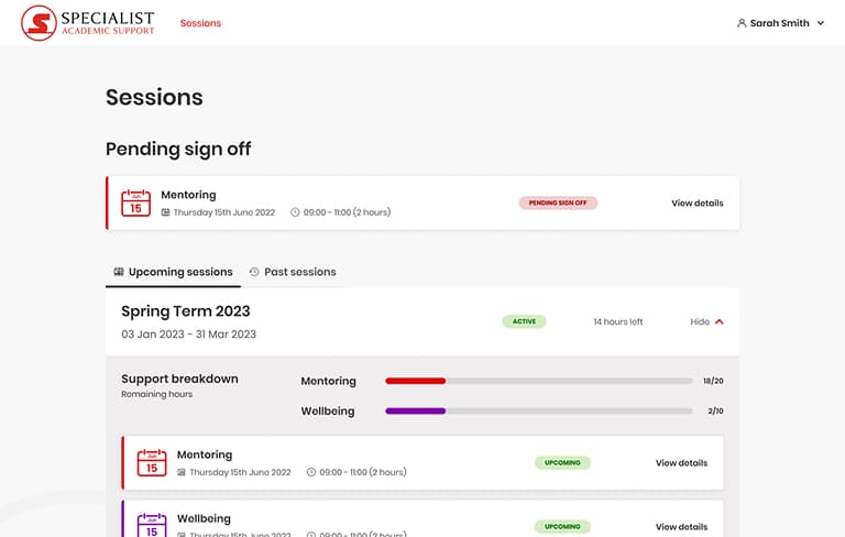 Screenshot of desktop device
