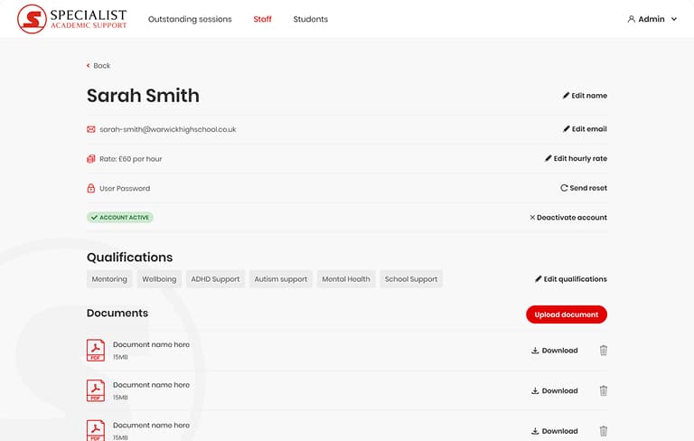 Screenshot of desktop device