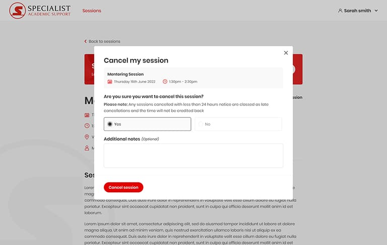 Screenshot of desktop device