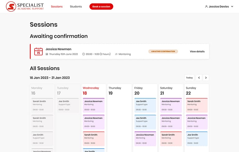Screenshot of desktop device