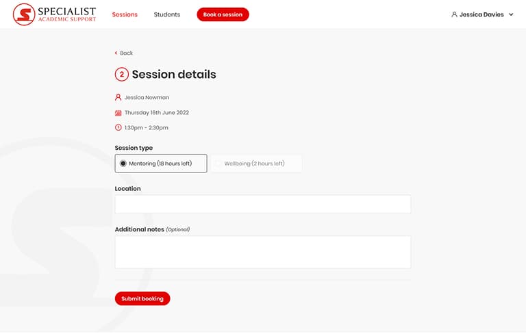 Screenshot of desktop device