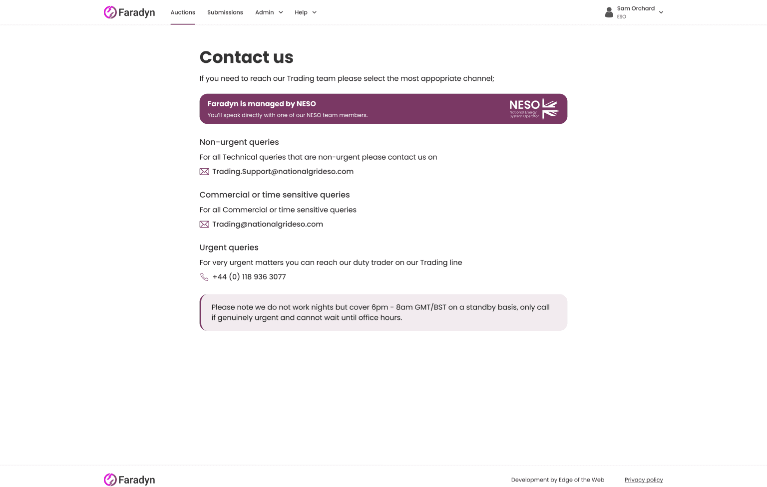 Screenshot of desktop device