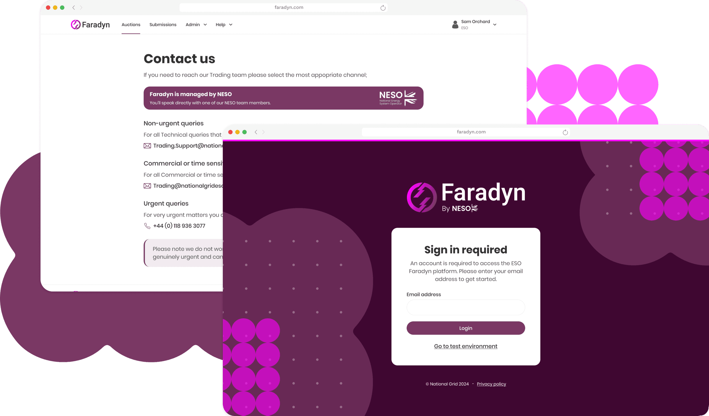 Faradyn Mockup