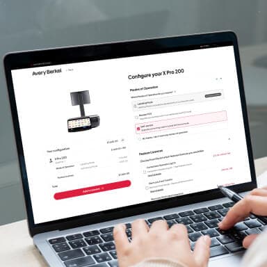 Avery Berkel website mockup