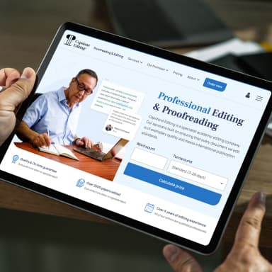 Capstone Editing website mockup