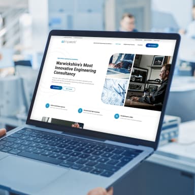 Simpact website mockup