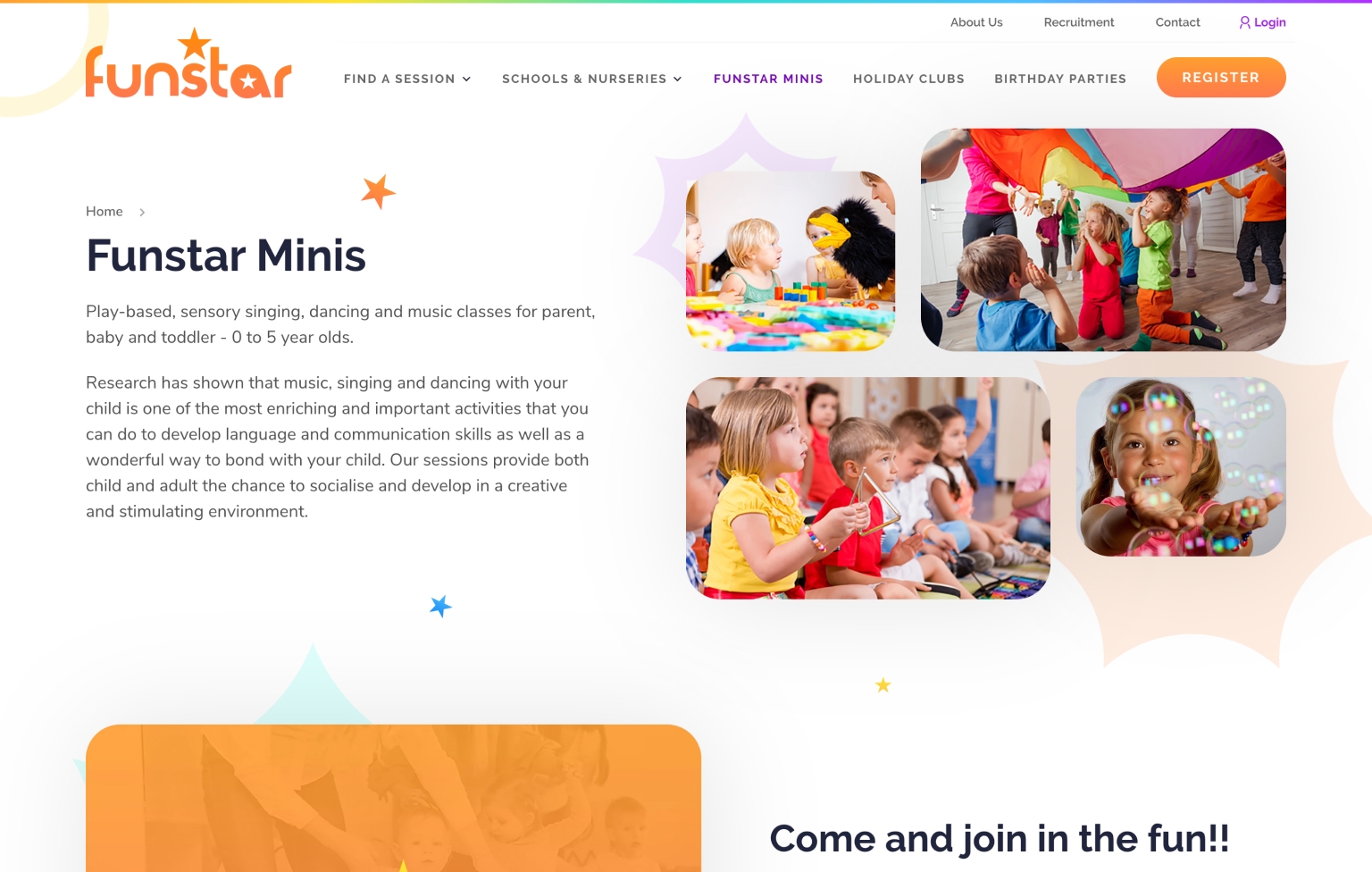 Screenshot of desktop device